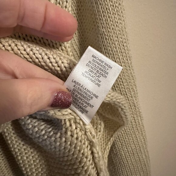 Industry Collared Polo Style Knit Pullover Womens Sz M Beachy Minimalist Sweater - Picture 6 of 7